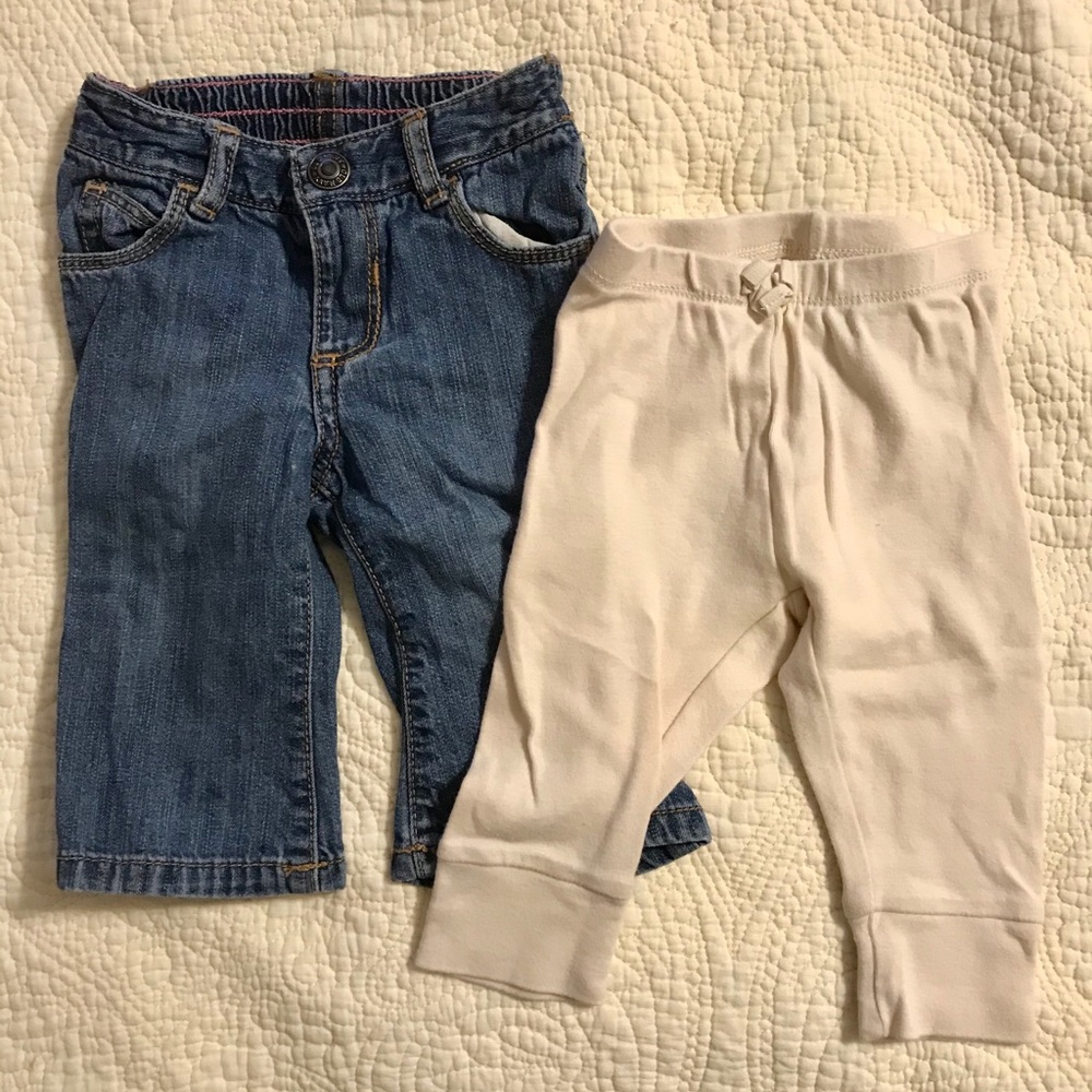 Girls jeans and leggings. EUC